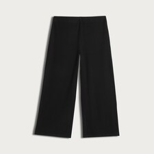 F&F Ribbed Wide Leg Co-ord Trousers in Black thumbnail 4