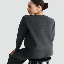 F&F Button Front Co-ord Cardigan in Grey thumbnail 3