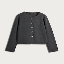 F&F Button Front Co-ord Cardigan in Grey thumbnail 4