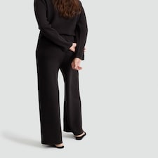 F&F Wide Leg Seam Detail Trousers in Brown thumbnail 3