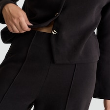 F&F Wide Leg Seam Detail Trousers in Brown thumbnail 2