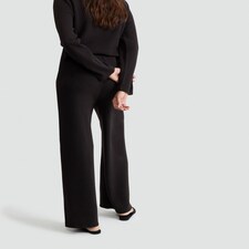 F&F Wide Leg Seam Detail Trousers in Brown thumbnail 3