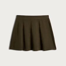 F&F Flared Mini Skirt in Olive thumbnail 4