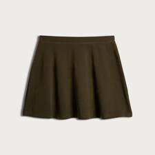 F&F Flared Mini Skirt in Olive thumbnail 4