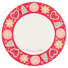 Tesco Sweet Biscuit Christmas Plates 23cm 10 Pack