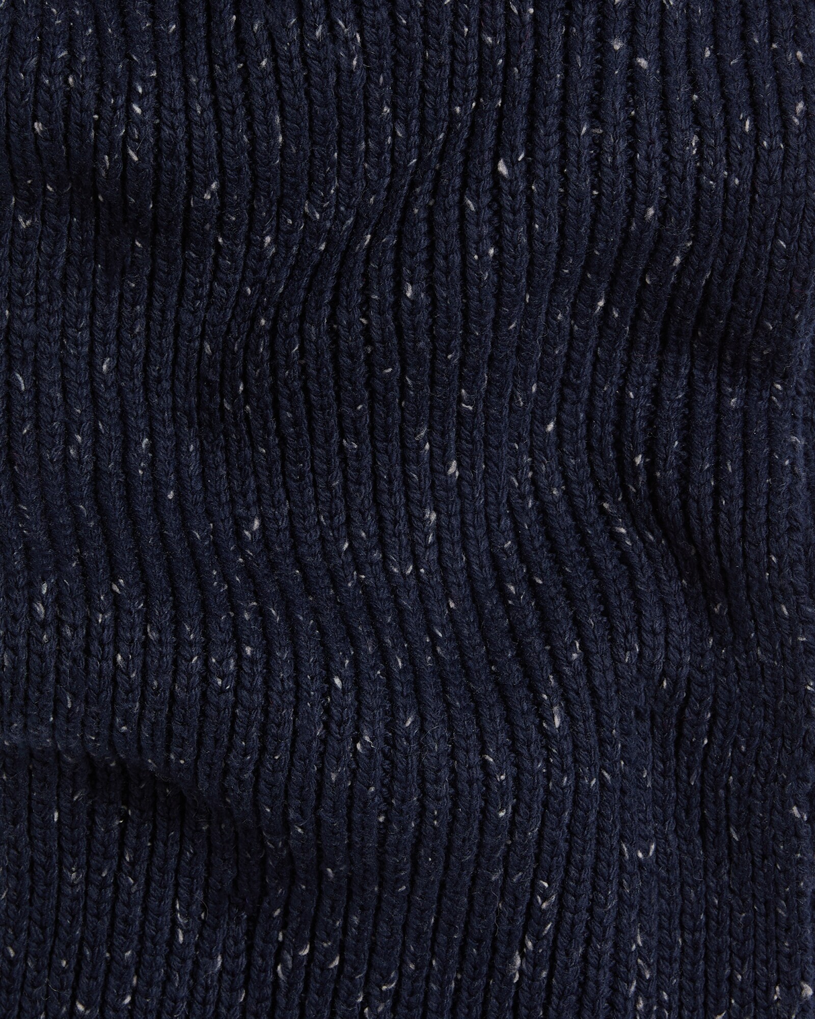 F&F Ribbed Knit Speckled Pattern Scarf in Navy thumbnail 2