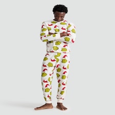 The Grinch Matching Family Christmas Pyjamas in Stone