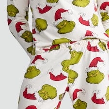 The Grinch Matching Family Christmas Pyjamas in Stone thumbnail 3