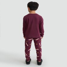 Harry Potter Matching Family Christmas Pyjamas in Burgundy thumbnail 3