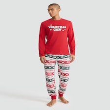 F&F Christmas Crew Matching Family Pyjamas in Red