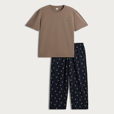 F&F Stag Print Pyjama Set in Multi thumbnail 4