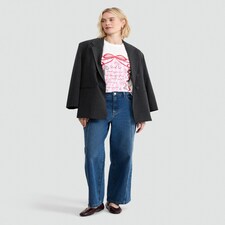 F&F Pure Cotton My Wish List Printed T-Shirt in Cream thumbnail 2