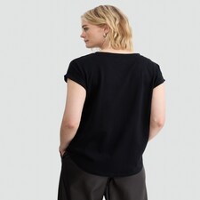 F&F Pure Cotton Holiday Spirit Cocktail Print T-Shirt in Black thumbnail 3