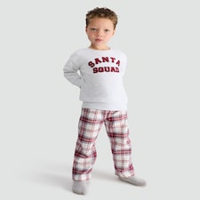 F&F Santa Squad Matching Family Christmas Pyjamas in Grey Multi thumbnail 2