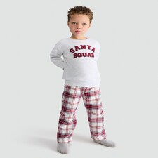 F&F Santa Squad Matching Family Christmas Pyjamas in Grey Multi thumbnail 2