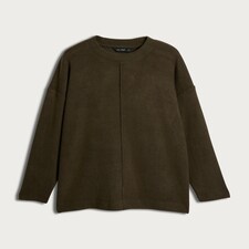 F&F Seam Detail Long Sleeved Jumper in Olive thumbnail 4