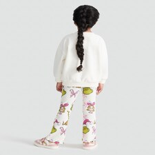 The Grinch Cotton Rich Sweatshirt and Leggings in Cream thumbnail 3