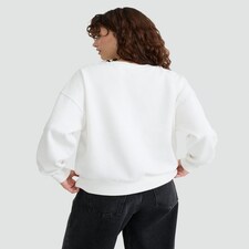 Disney Mickey Mouse Winter Season Slogan Cotton Rich Sweatshirt in Cream thumbnail 3