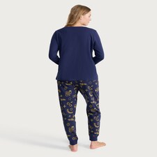 Harry Potter Hogwarts Matching Family Christmas Pyjamas in Navy thumbnail 3