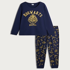Harry Potter Hogwarts Matching Family Christmas Pyjamas in Navy thumbnail 4