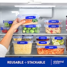 Sistema Essentials Klip It Plus Food Storage 6 Pack thumbnail 3