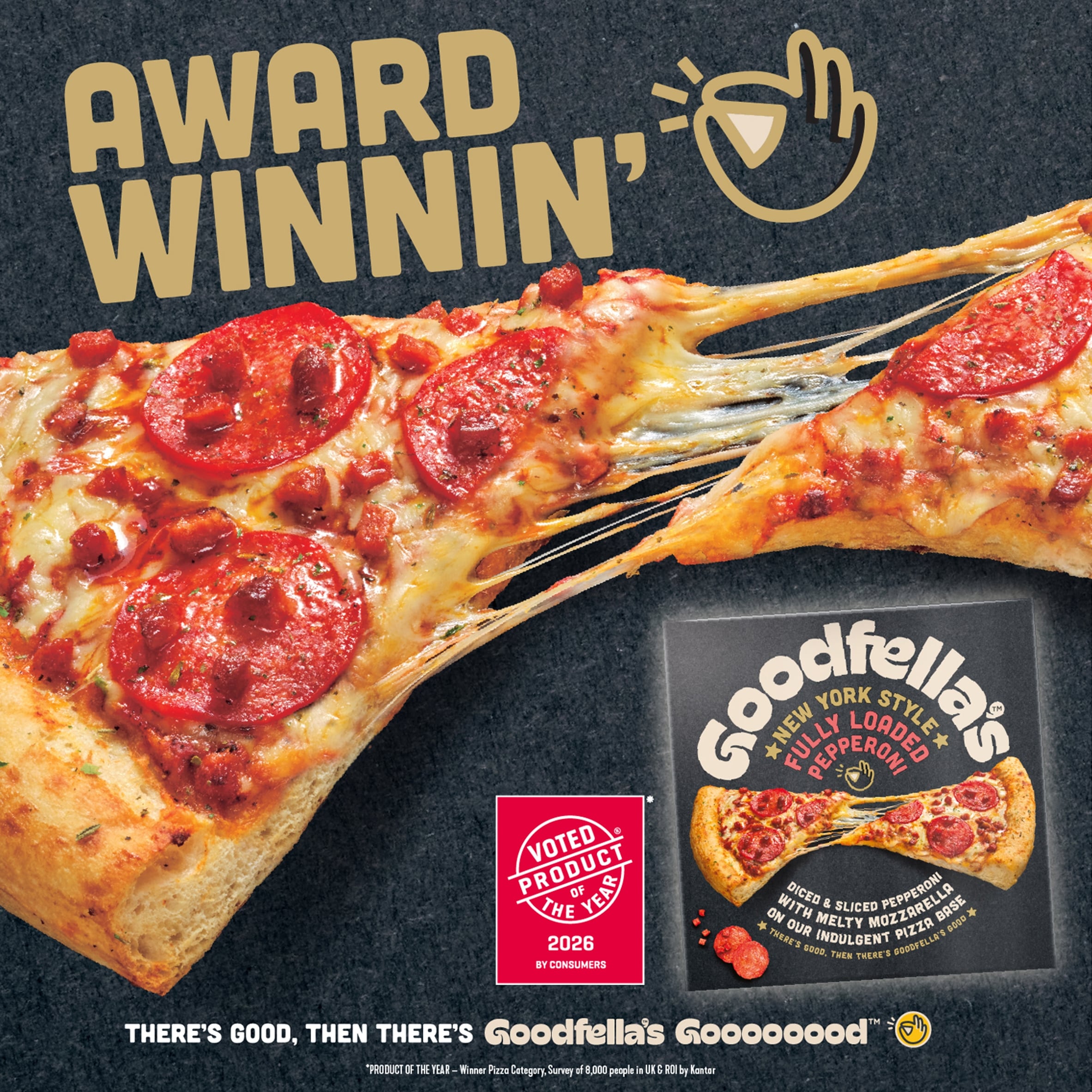 Goodfella's New York Style Fully Loaded Pepperoni Pizza 532g thumbnail 2