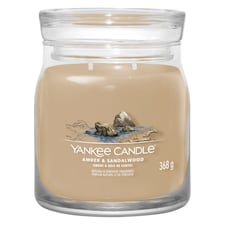Yankee Candle Signature Medium Jar Amber and Sandalwood 368g
