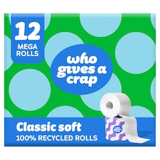 Who Gives A Crap Classic Soft Toilet Tissue 12 Mega Rolls