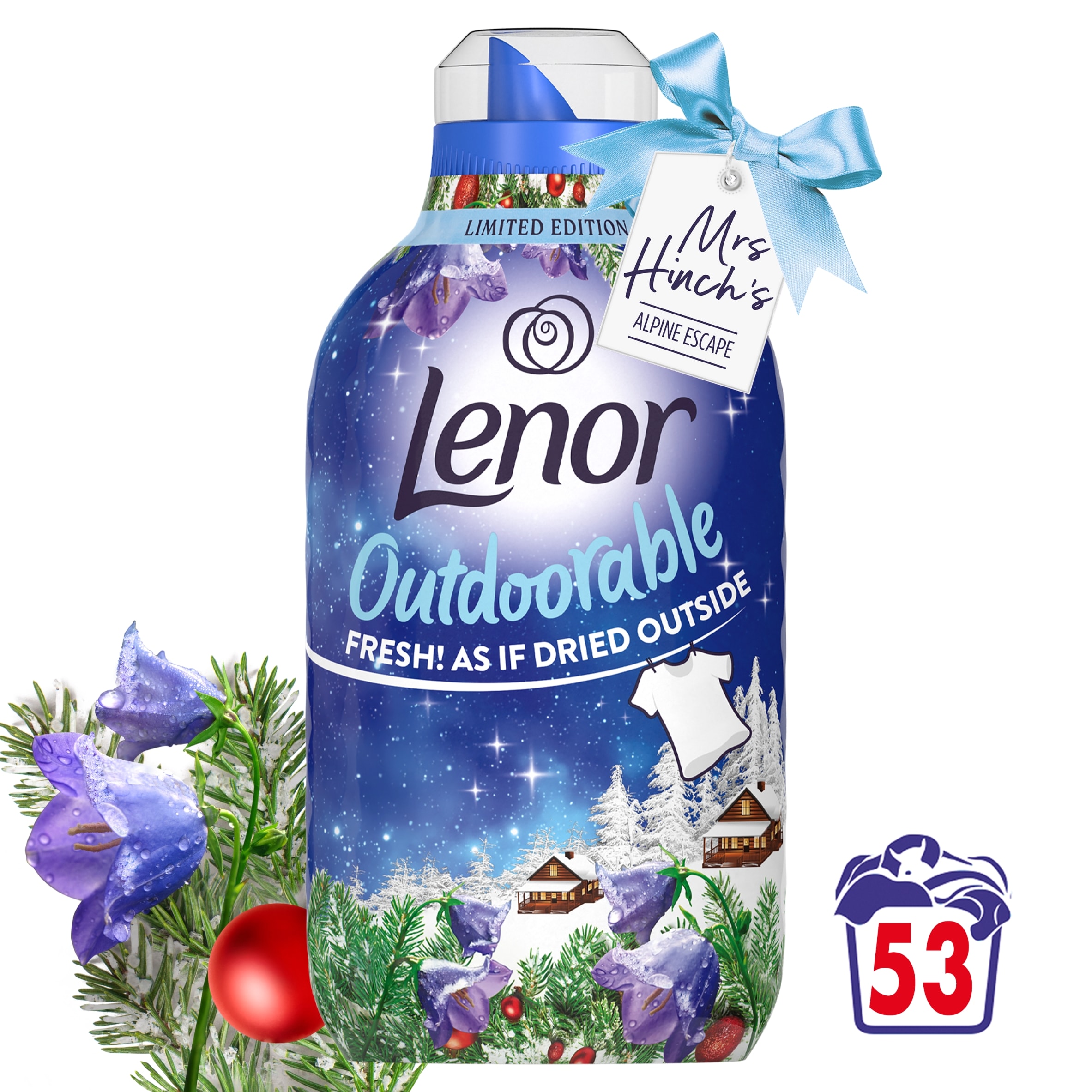 Lenor Outdoorable Fabric Conditioner Bluebells & Wild Berries 53 Washes 742ml
