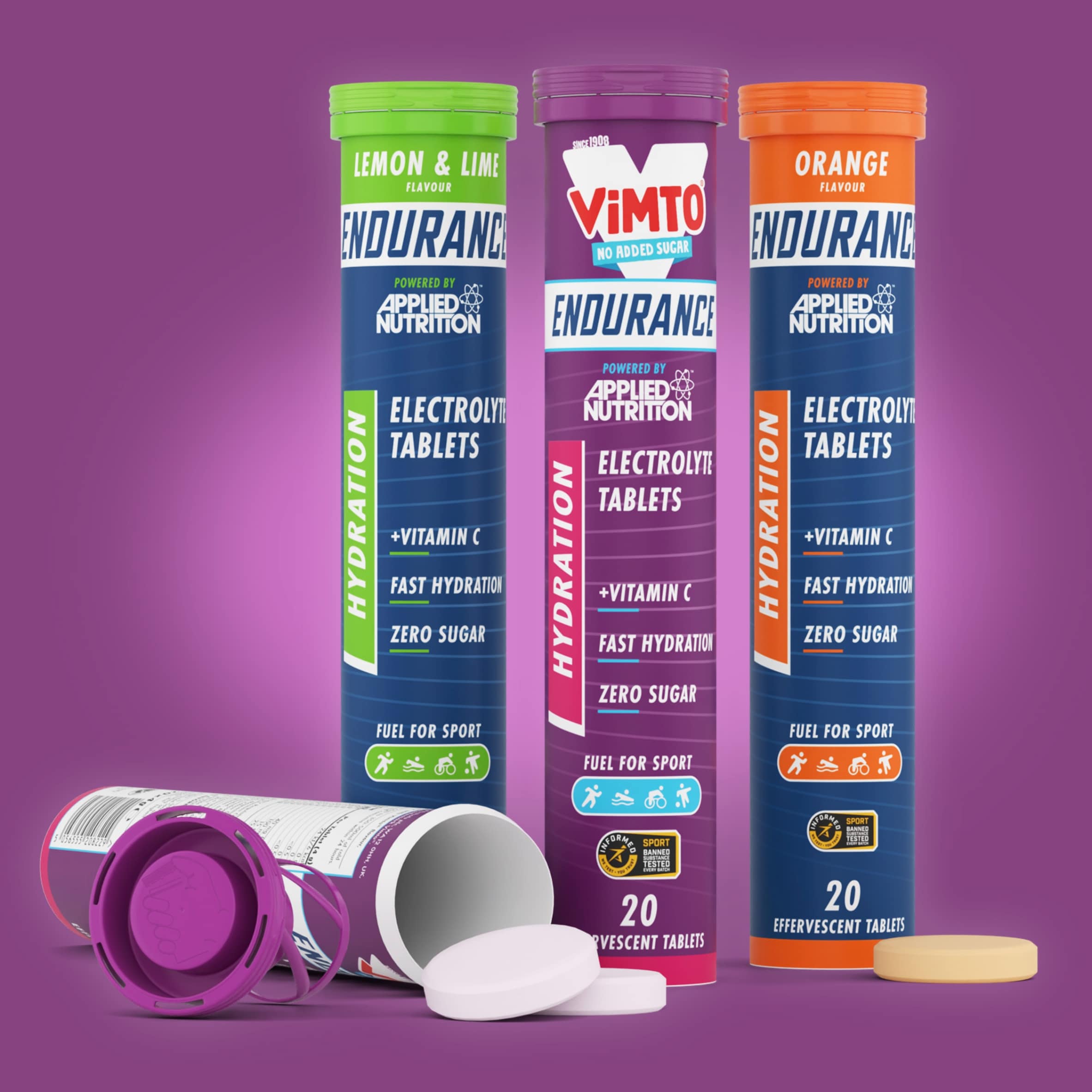 Applied Nutrition Hydration Electrolyte Tablets Vimto 20 x 4g thumbnail 4