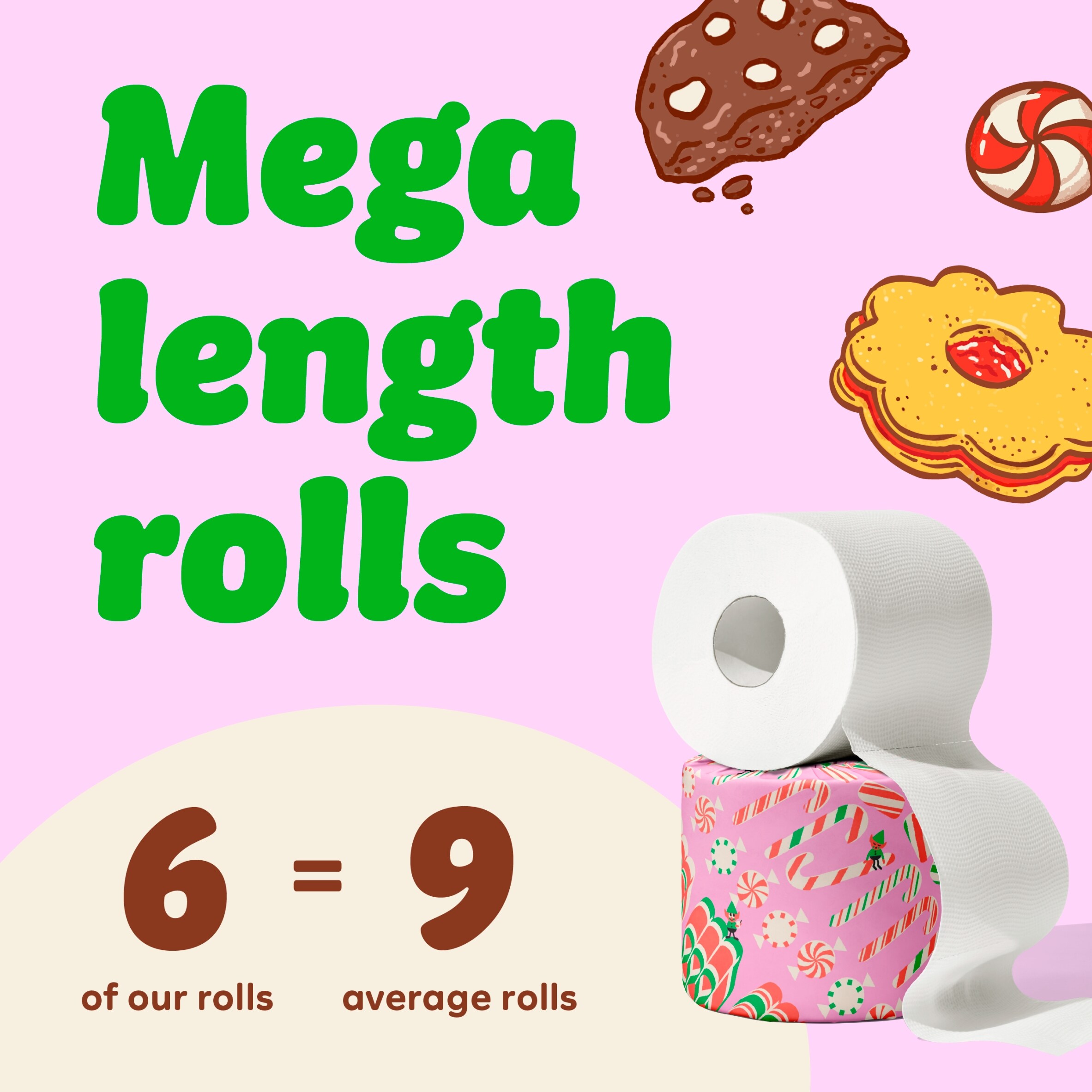 Who Gives A Crap Extra Soft Limited Edition Toilet Tissue 6 Mega Rolls thumbnail 3