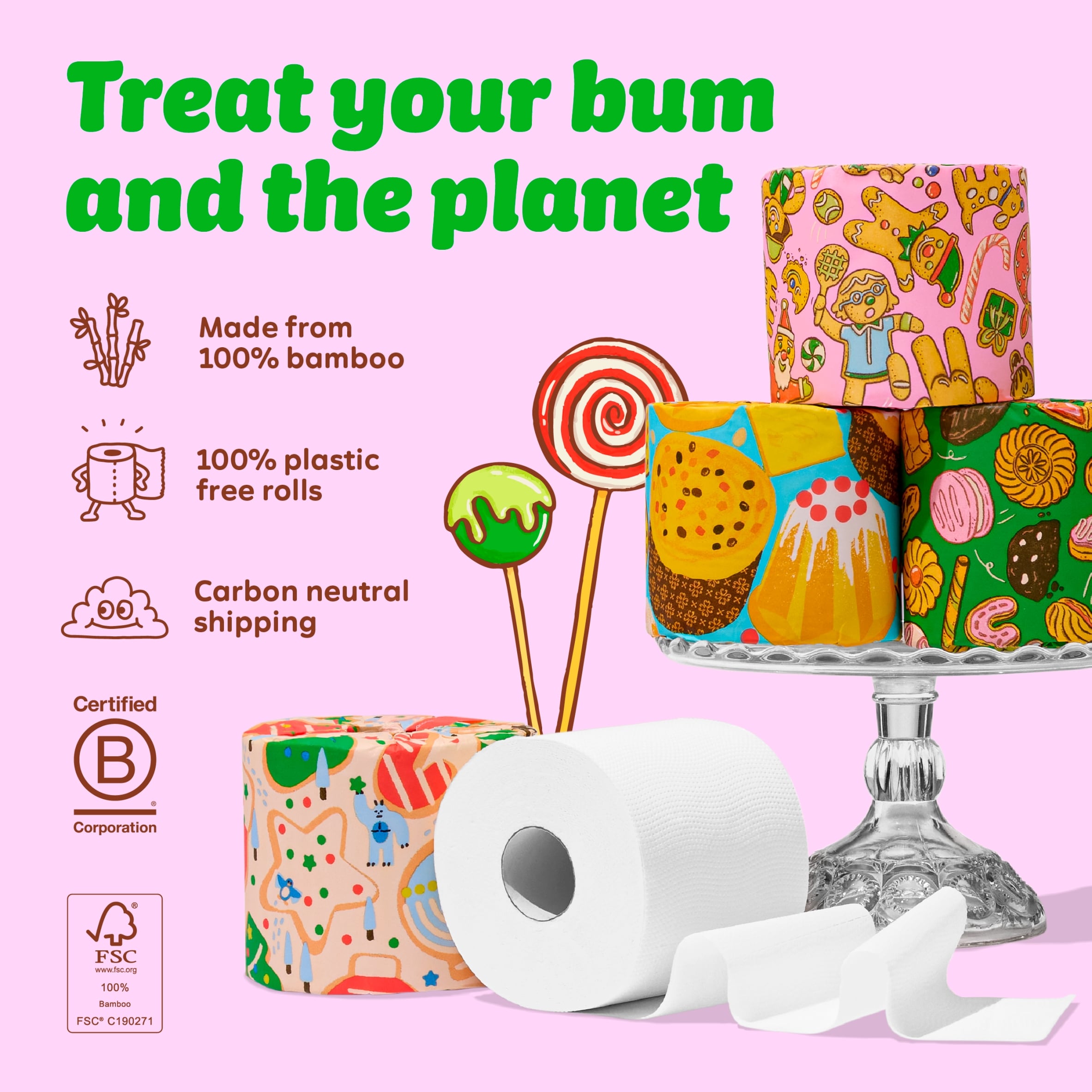 Who Gives A Crap Extra Soft Limited Edition Toilet Tissue 6 Mega Rolls thumbnail 5