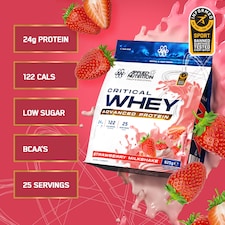 Applied Nutrition Critical Whey Protein Powder Strawberry Milkshake 825g thumbnail 2