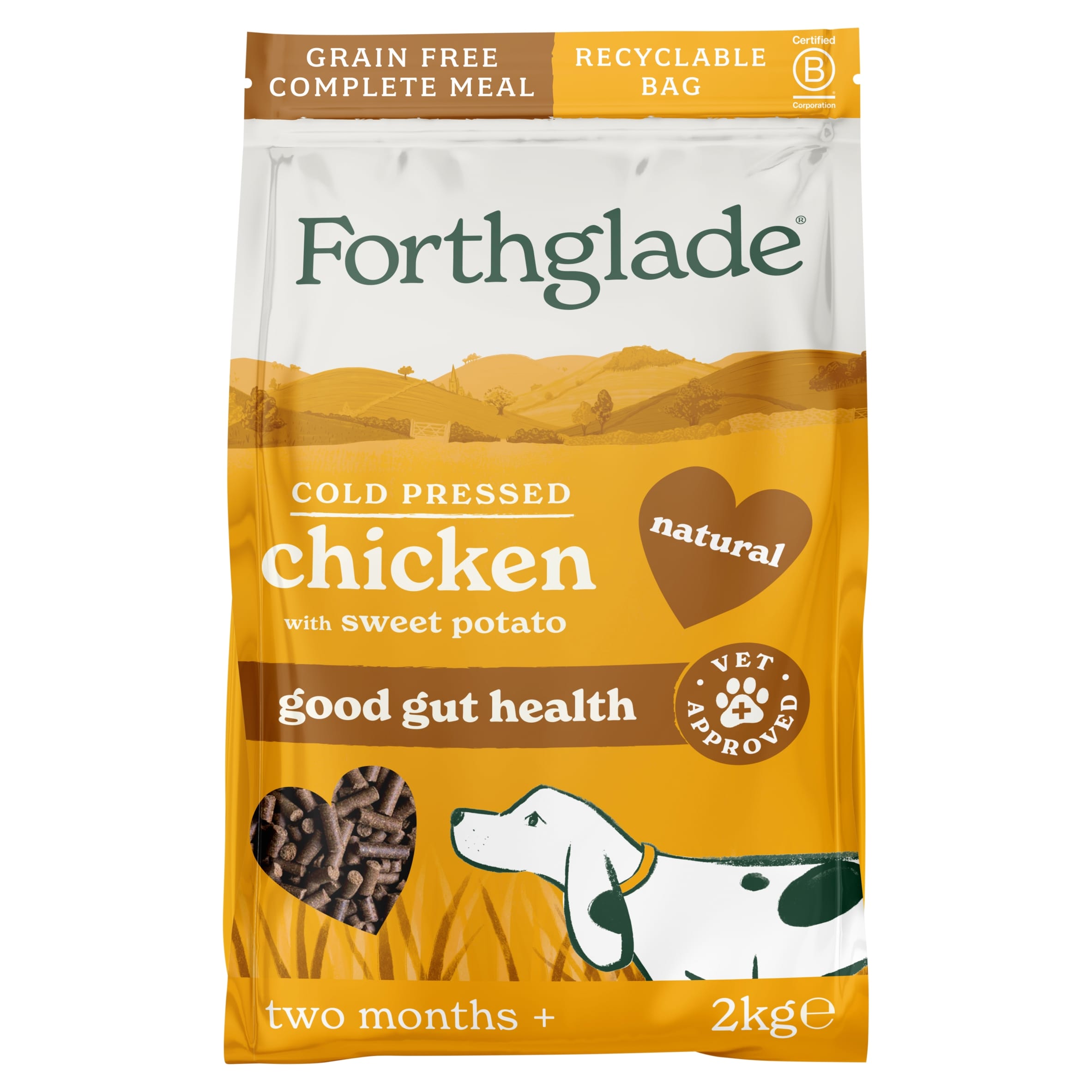Forthglade Natural Grain Free Chicken Cold Pressed Dry Dog Food