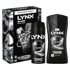 Lynx Black Bodyspray & Bodywash Gift Set