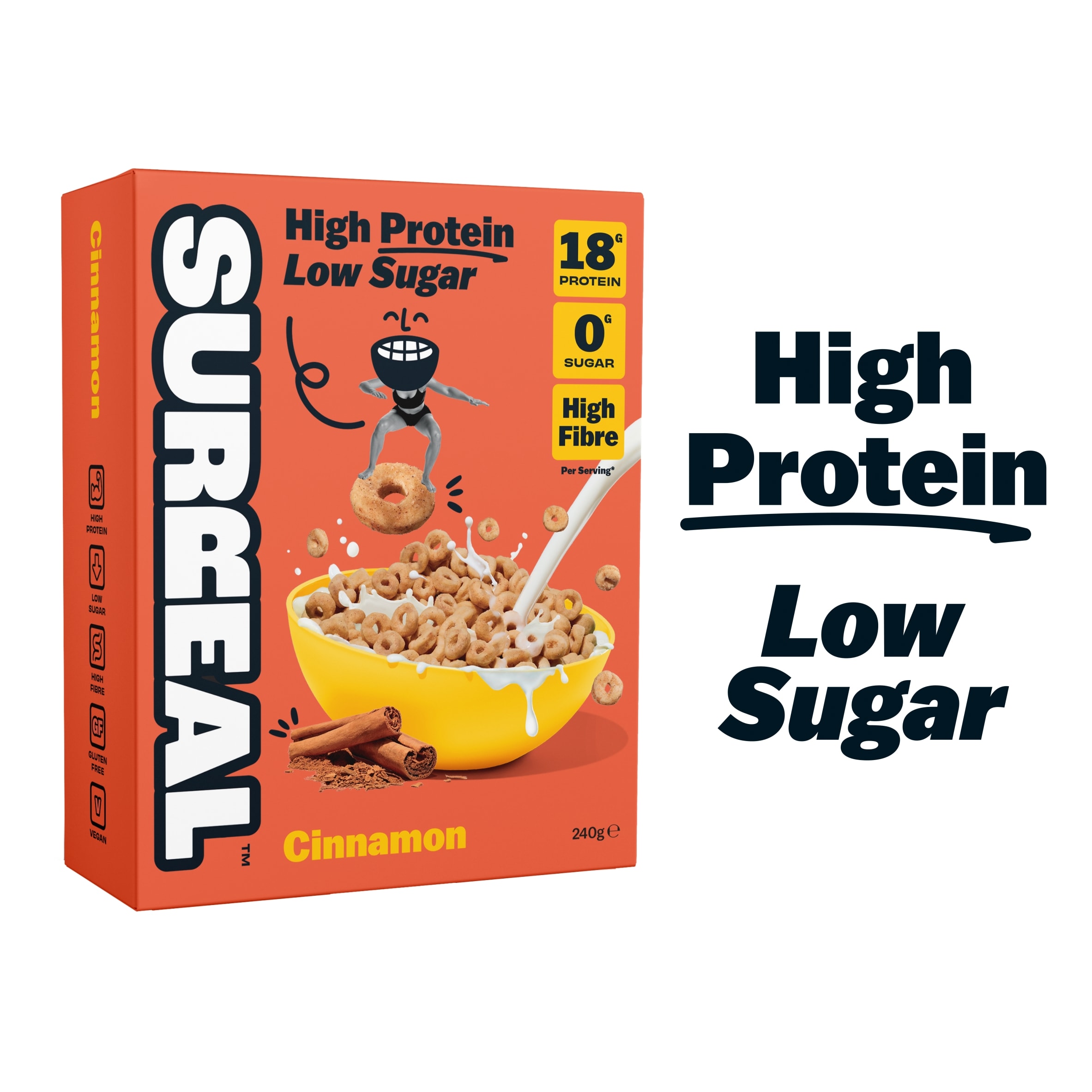 Surreal Cinnamon  High Protein Cereal 240g thumbnail 2