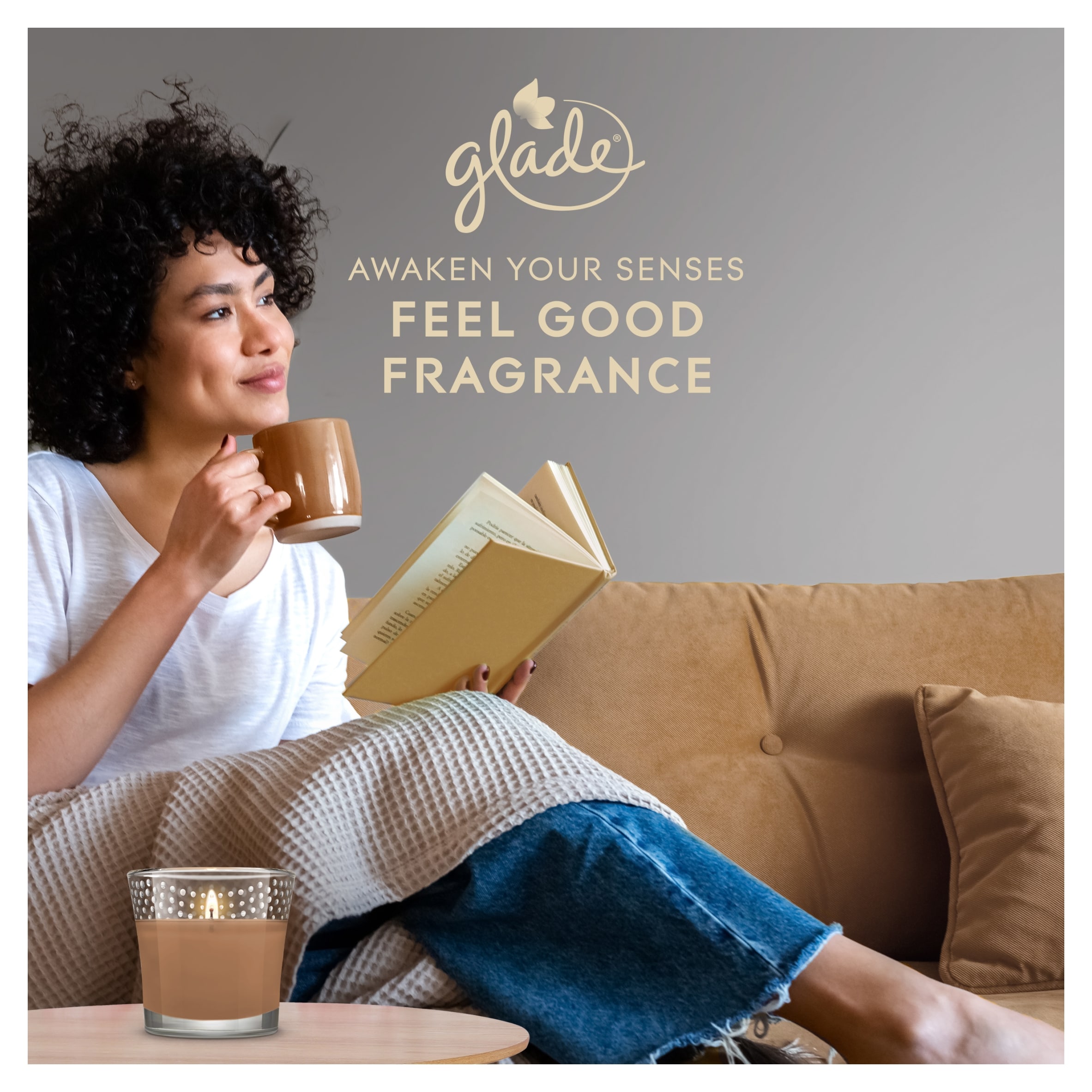 Glade Candle Sandalwood and Jasmine 112G thumbnail 3