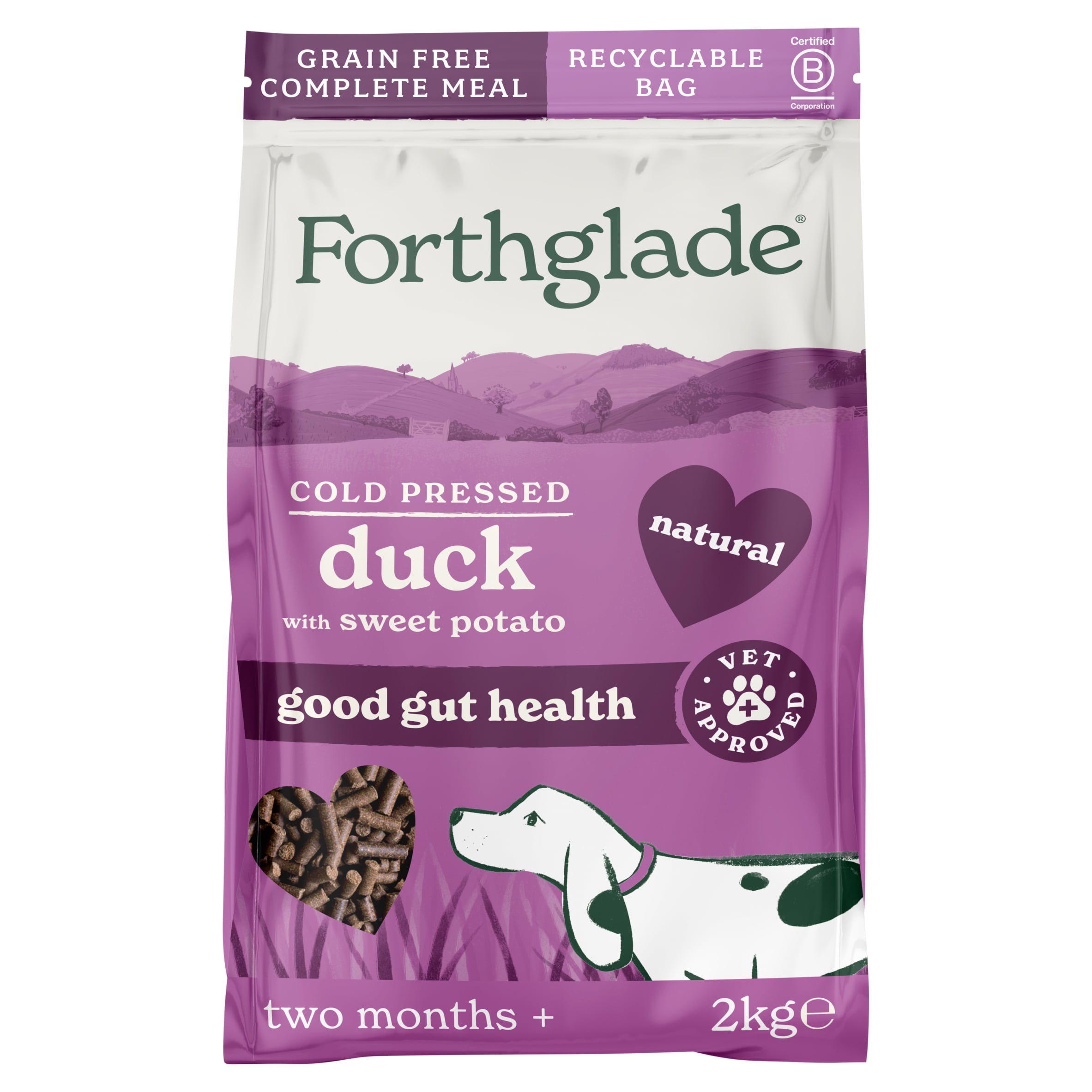 Forthglade Natural Grain Free Duck Cold Pressed Dry Dog Food