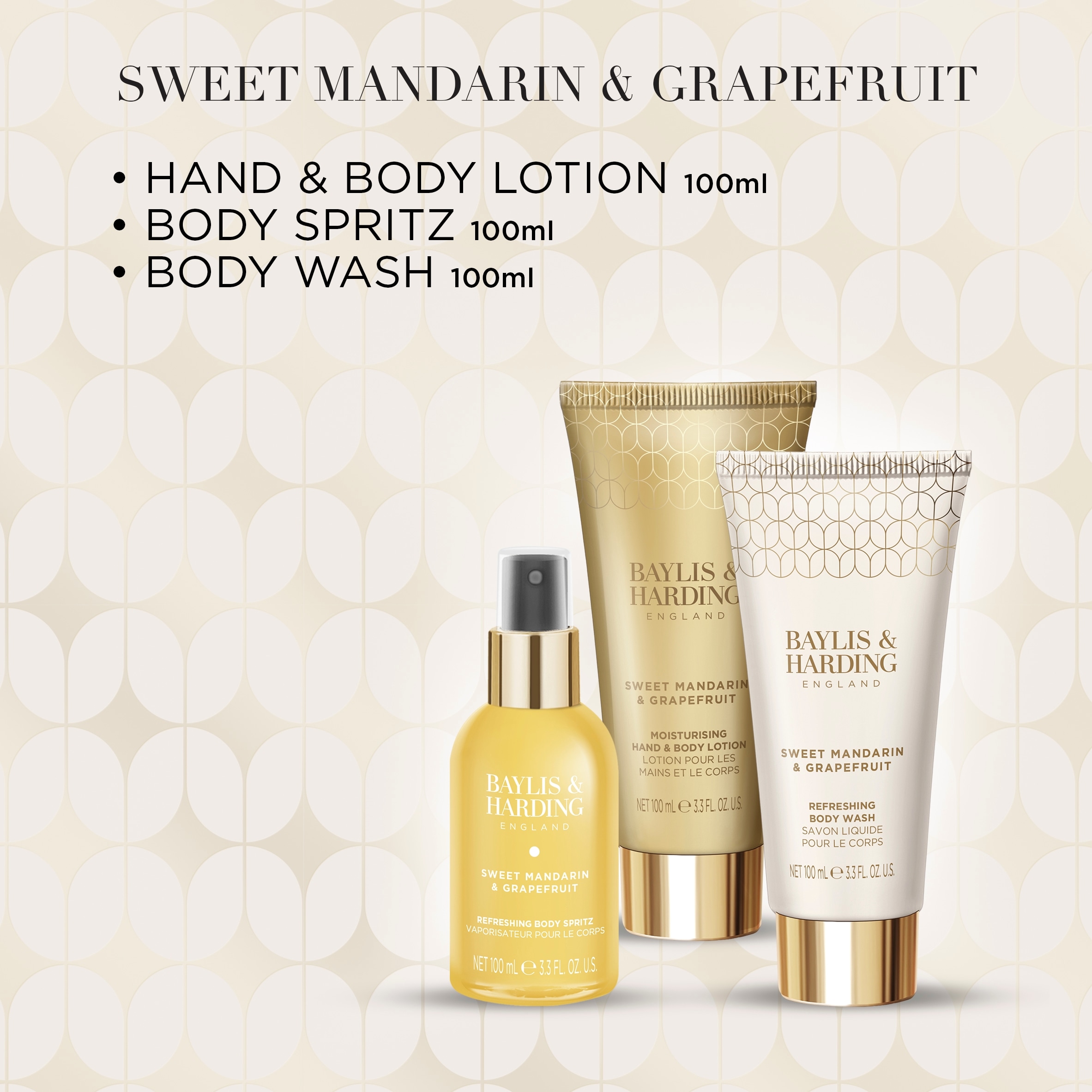 Baylis & Harding Sweet Mandarin & Grapefruit Luxury Wash Bag Gift Set thumbnail 3