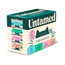 Untamed Fish Selection Box in Gravy Cat Food 6 x 75G thumbnail 2