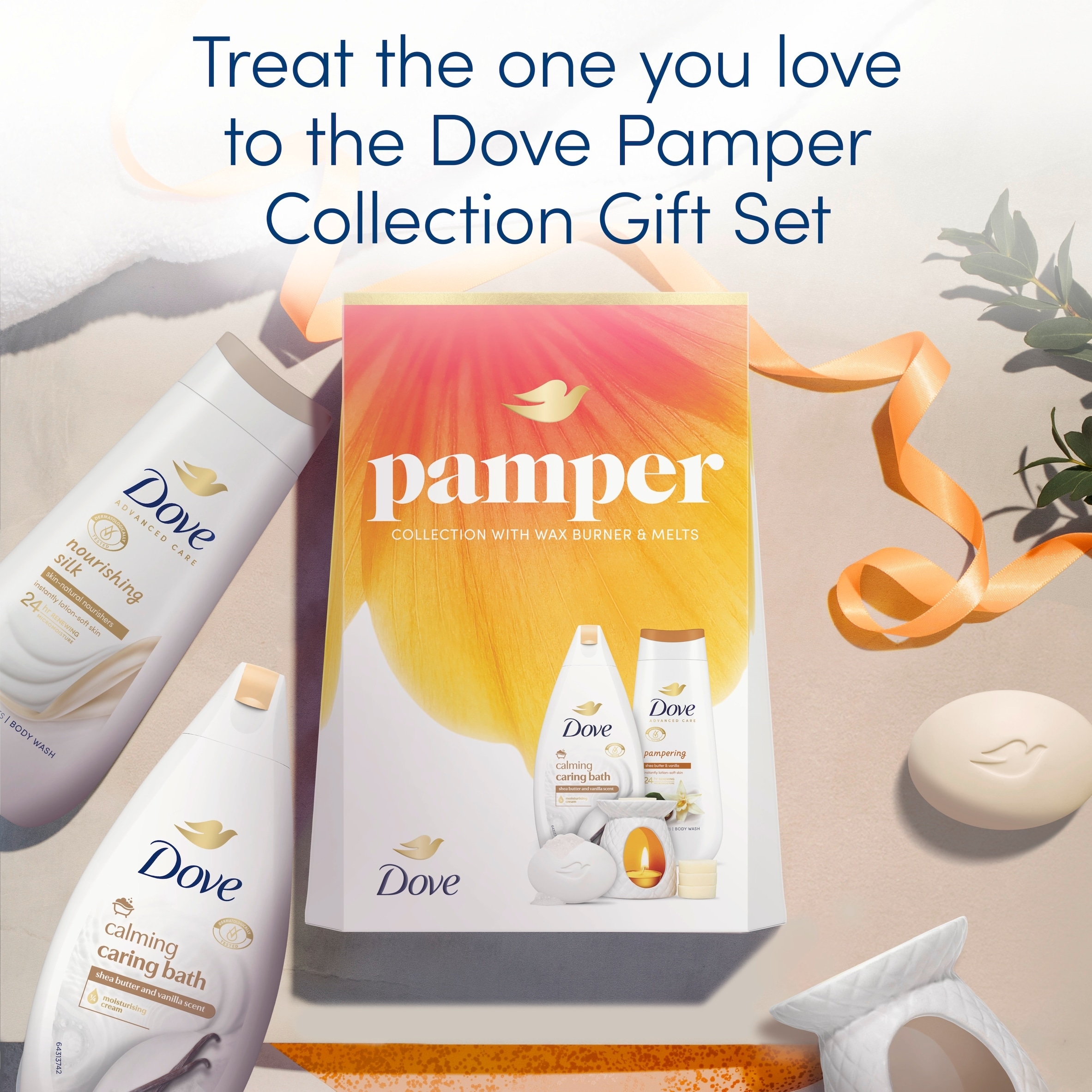 Dove Pamper Collection with Wax Burner & Melts thumbnail 2