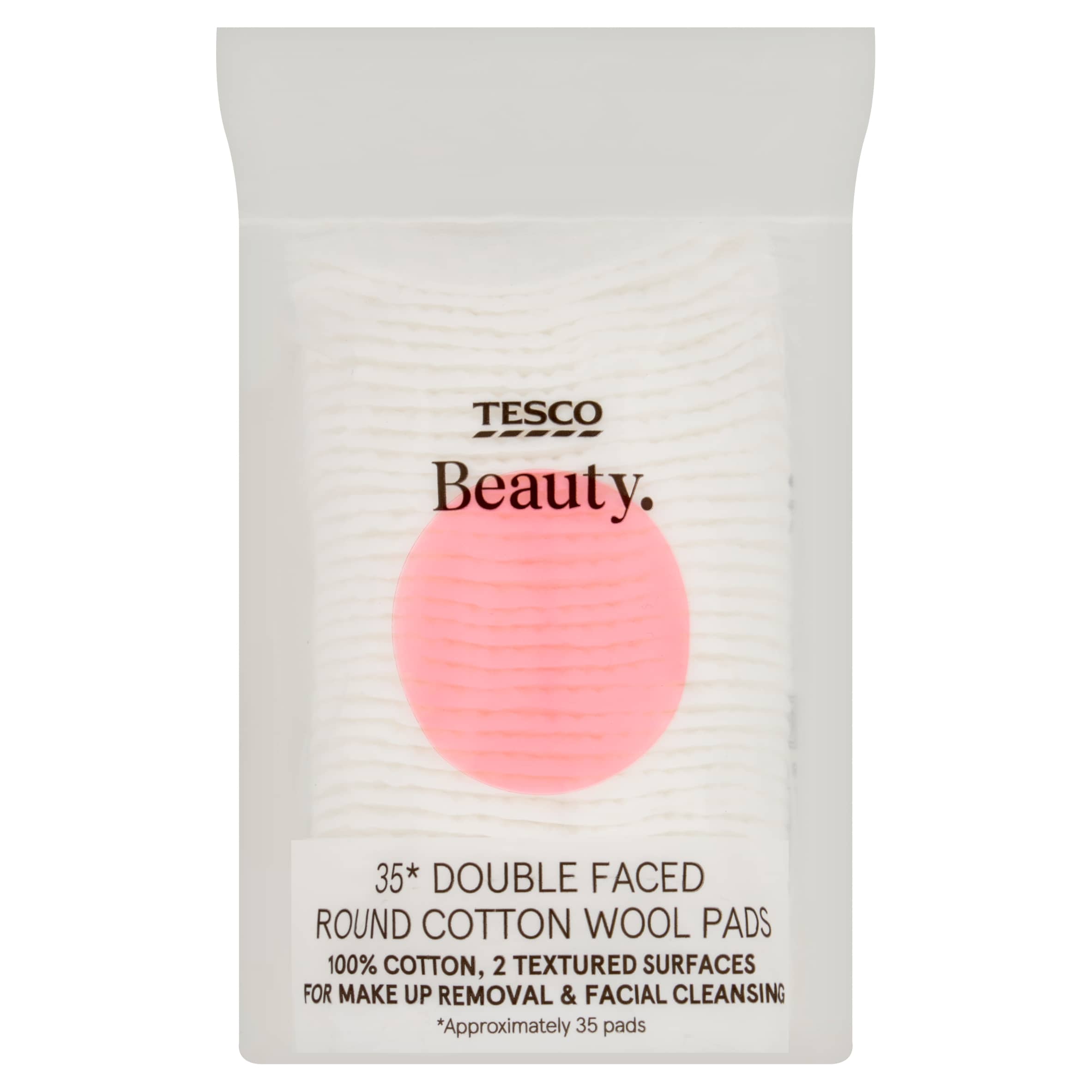 Tesco Beauty Double Faced Round Cotton Wool Pads 35