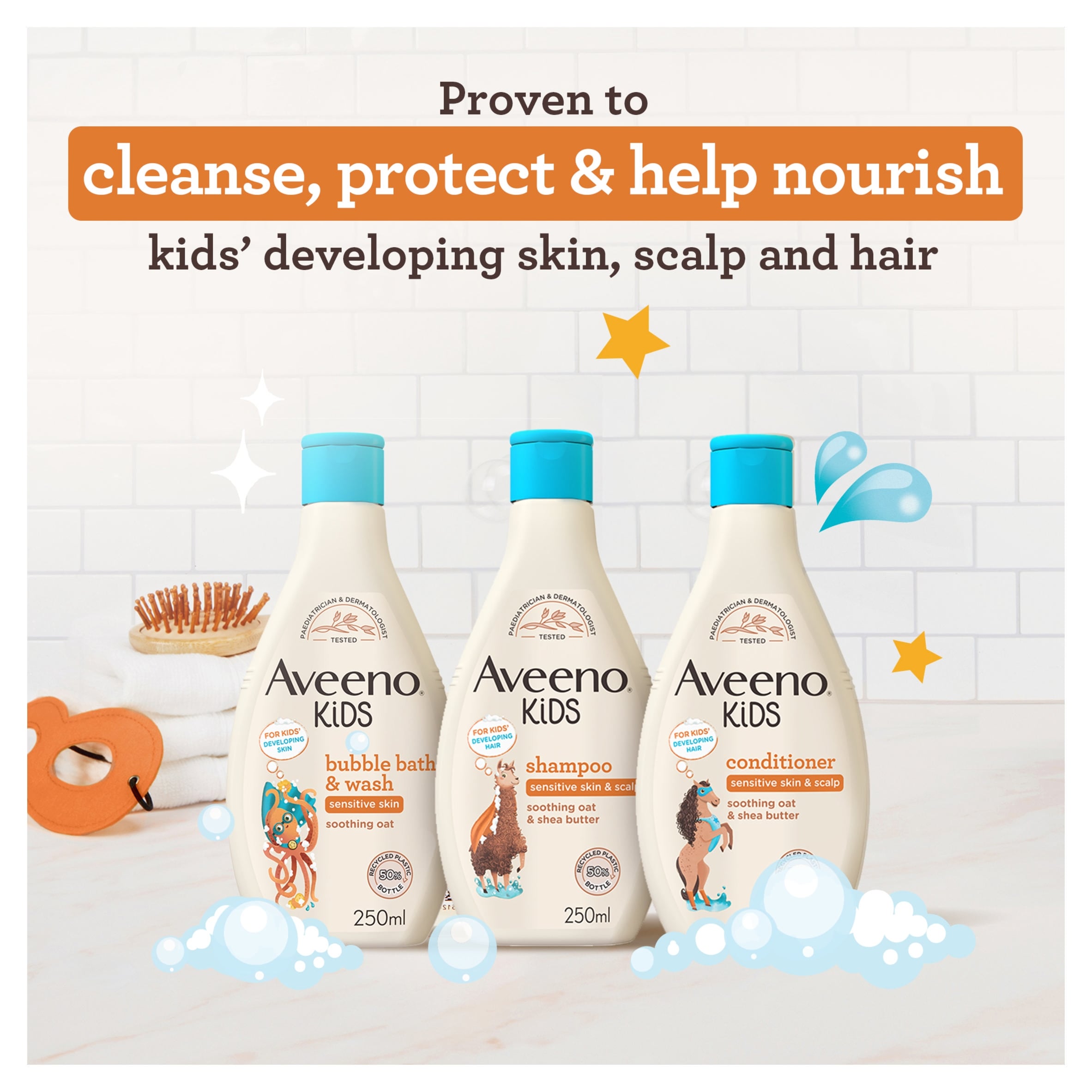 Aveeno Kids Bubble Bath & Wash 400ml thumbnail 5