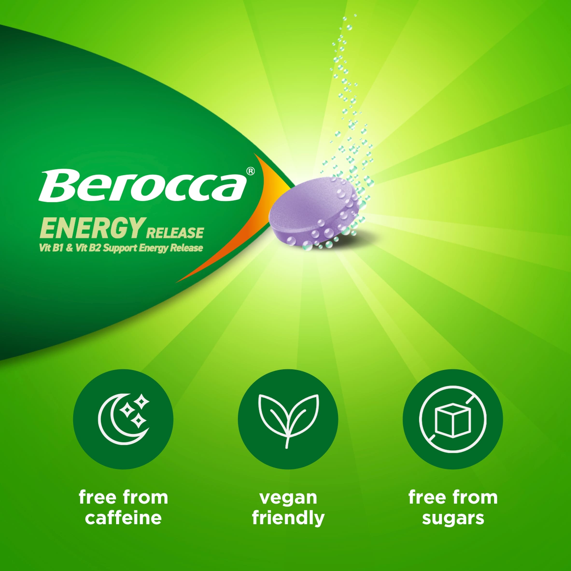 Berocca Energy Blackcurrant Effervescent Tablets 15s  thumbnail 5
