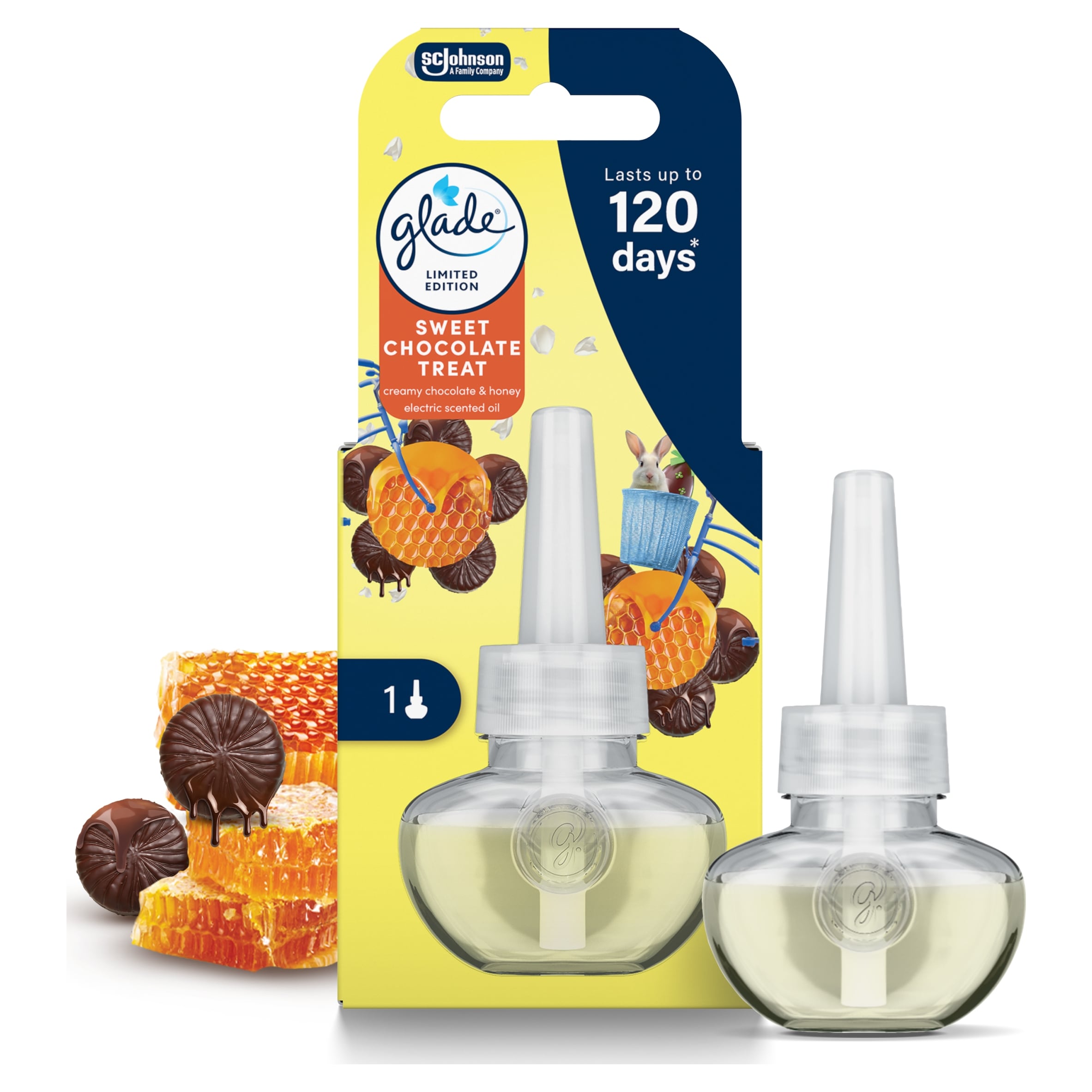 Glade Electric Plug In Air Freshener Refill Festive Honey & Chocolate 20ml