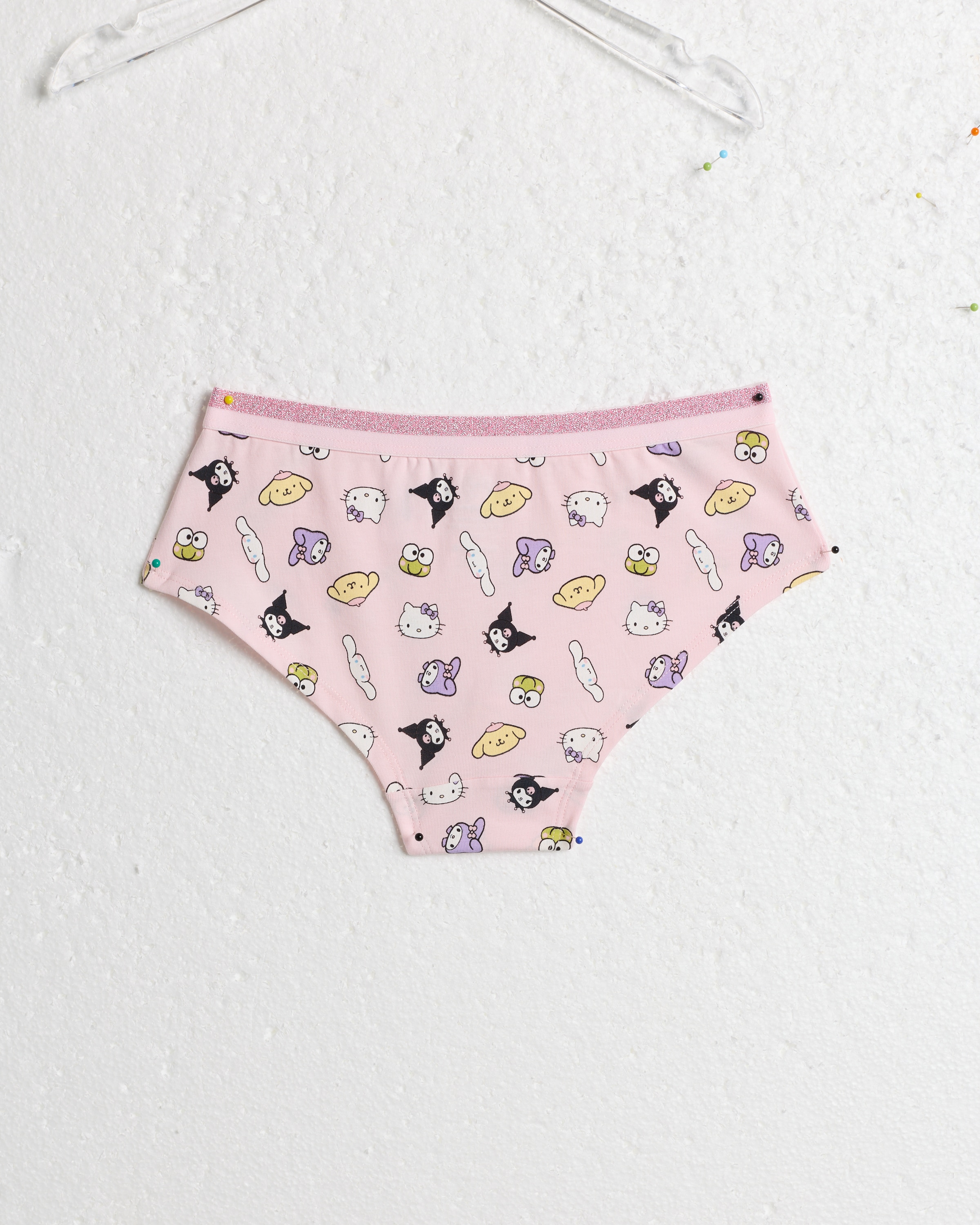 Hello Kitty 3-Pack Cotton Rich Short Knickers in Multi thumbnail 2