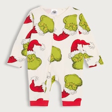 The Grinch Matching Family Christmas Sleepsuit in White