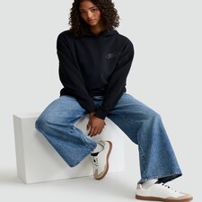 OH ME OH MY Cotton Rich Lucky Culture Slogan Hoodie in Black thumbnail 2