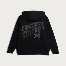 OH ME OH MY Cotton Rich Lucky Culture Slogan Hoodie in Black thumbnail 5
