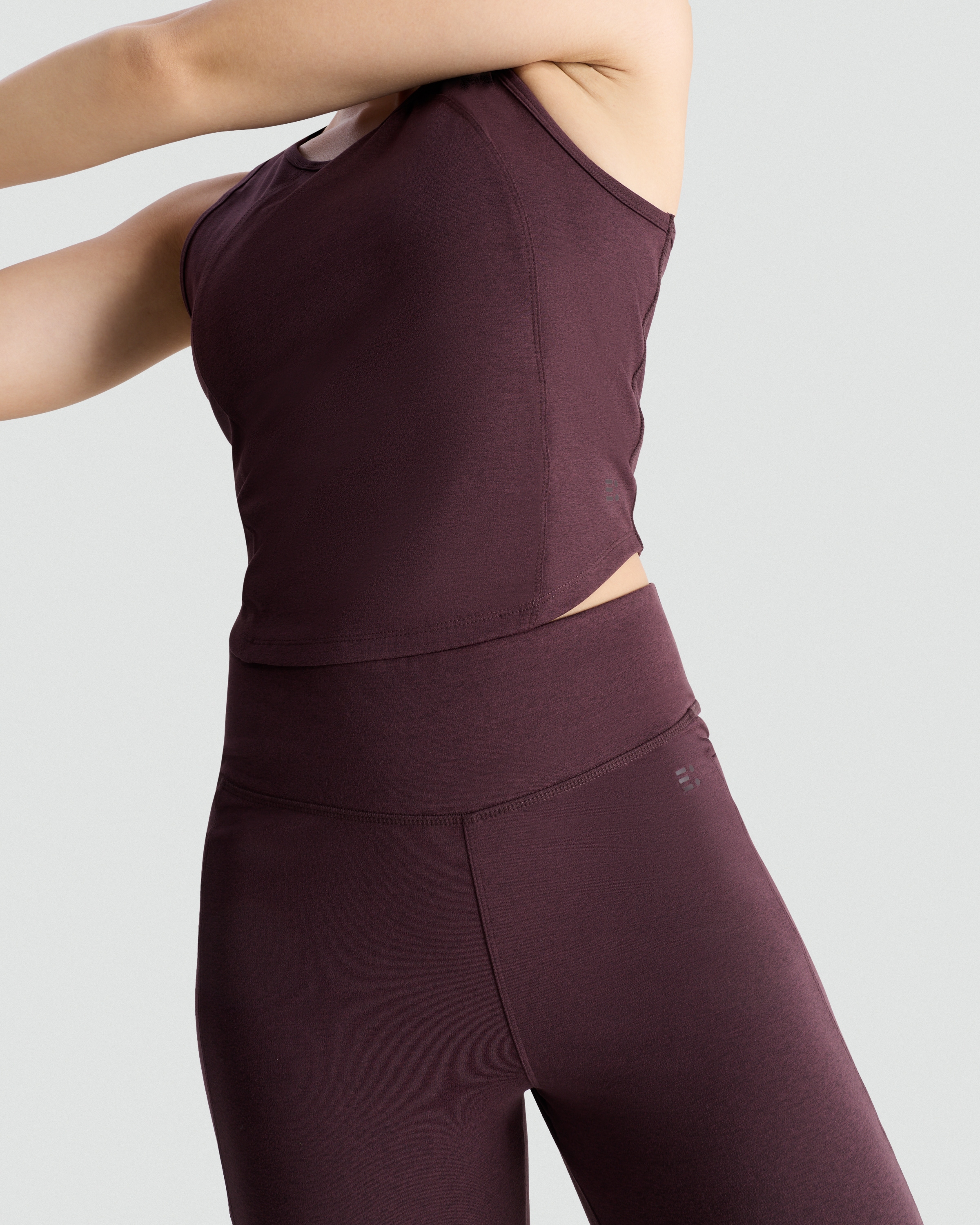 F&F Active Quick Dry Crop Top in Berry thumbnail 2